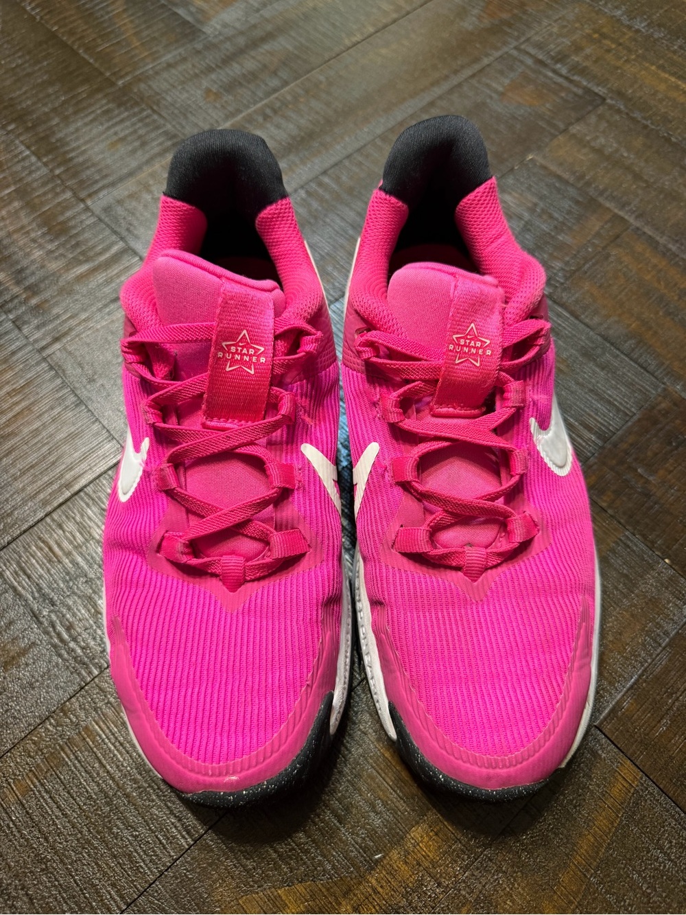 Nike Women's Hot Pink Athletic Sneakers with White Swoosh